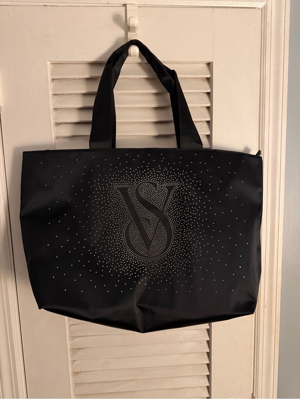 Victoria's Secret Black Tote with Studded VS Logo